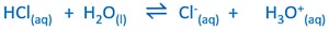 HCl and water reaction